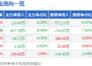 股票行情快报：维峰电子（301328）5月8日主力资金净卖出23.43万元
