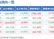 金能科技（603113）7月14日主力资金净卖出2965.06万元