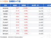 液晶面板/LCD板块7月15日跌0.08%，赛伍技术领跌，主力资金净流出11.82亿元