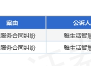 雅生活服务作为原告/上诉人的2起涉及物业服务合同纠纷的诉讼将于2025年7月23日开庭