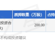锦龙股份（000712）股东东莞市新世纪科教拓展有限公司质押200万股，占总股本0.22%