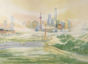 鲁迅公园里“揽胜”上海，朱屺瞻艺术馆今展《张弛：心驰神来》