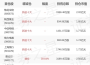 南方基金崔蕾旗下红利50一季报最新持仓，重仓雅戈尔