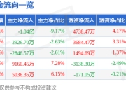 股票行情快报：赛意信息（300687）5月6日主力资金净卖出1.04亿元