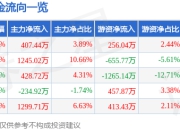 股票行情快报：润阳科技（300920）5月6日主力资金净买入407.44万元